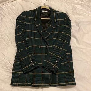 Anine Bing Plaid Blazer
